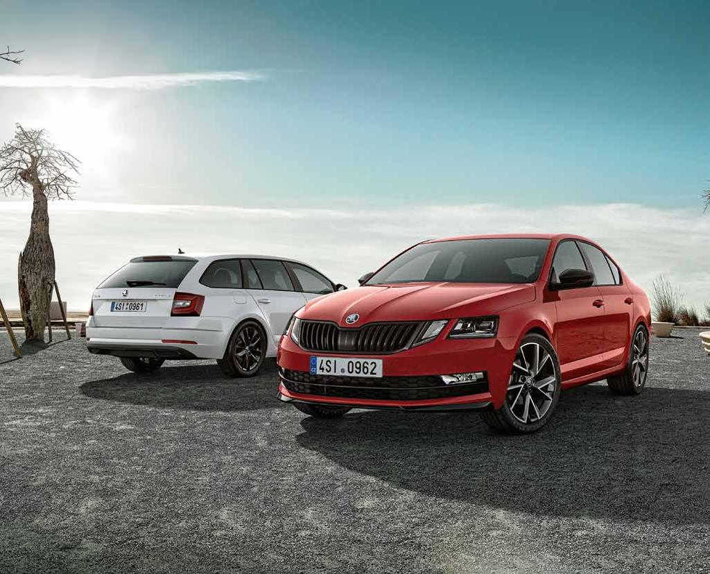 Příslušenství 91 OCTAVIA DYNAMIC+ Nový paket DYNAMIC+ pro modely ŠKODA OCTAVIA a ŠKODA OCTAVIA COMBI optickými detaily zvýrazňuje