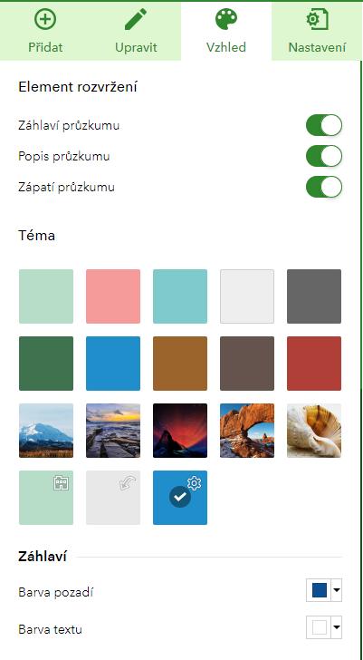Přidání otázky kontaktní e-mail Na závěr průzkumu uživateli umožníme zanechat nám svoji kontaktní e-mailovou adresu.