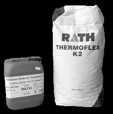 fialová Teplota použití 350 C 0 1 mm 5-6 l /20 kg 12 min RA-RFK156FLEX Thermoflex K2, (pytel + kanystr) 15 + 6 kg 24 1 897, Doporučení: Rozdělané lepidlo by mělo před zpracováním asi 30 minut odstát,