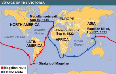 4. Zpřesňování evropských představ o světě Kolumbus podnikl do Ameriky v letech 1492 1504 celkem 4 výpravy; při třetí z nich vstoupil i na americkou pevninu (na pobřeží dnešní Venezuely).
