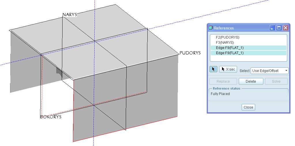 30. Spusťte příkaz Extrude. Tento příkaz slouží v režimu Sheetmetal zejména k vysekávání, jak si nyní předvedeme. 31.