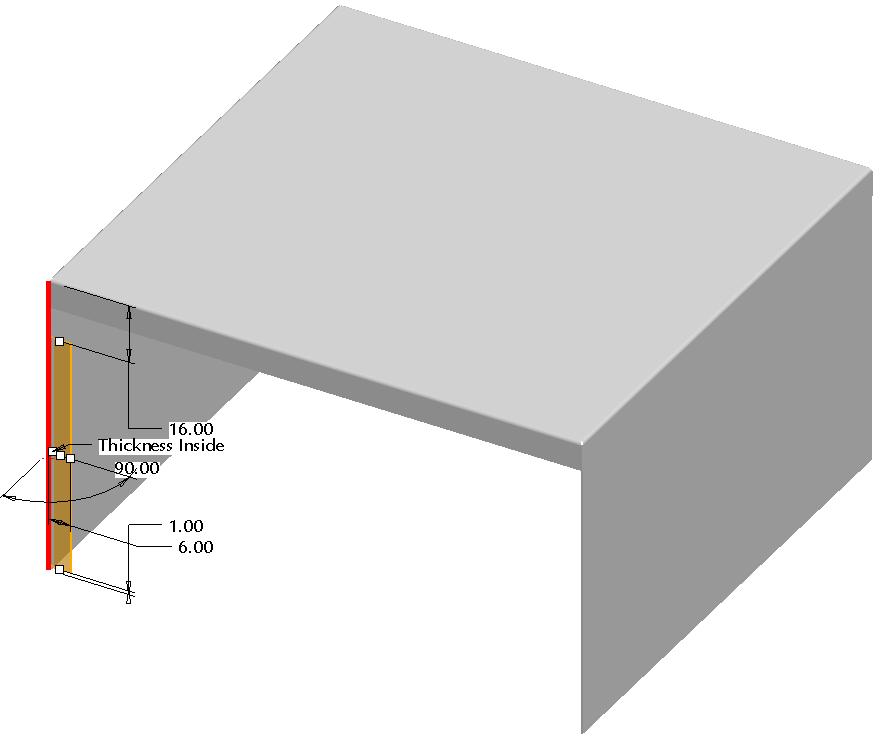 80. Vytvořte Flat Wall dle obrázku dole. 81. V nabídce Relief nastavte hodnoty pro Side 1 (horní okraj Flat Wallu) dle obrázku vlevo. 82.