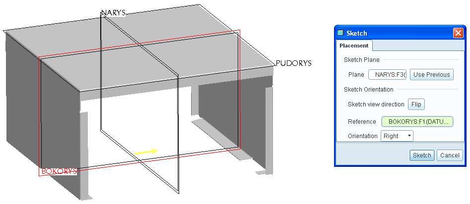 97. Spusťte příkaz Extrude. 98.