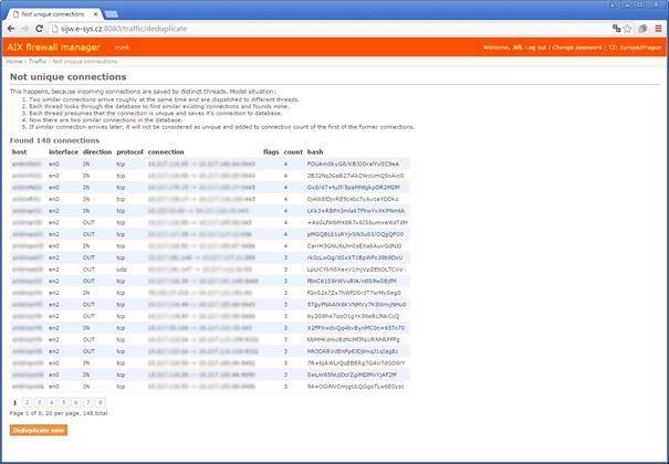 Vlastní aplikace Firewall Manager