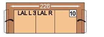 2,5LALR 14 LALL2,5LALR 198 204 198 210 2,5sedák se sklopnou područkou vlevo nebo 2,5sedák se sklopnými područkami vlevo a 34 980 Kč 31 680 Kč 36 190 Kč 32 560 Kč 38 610 Kč 34 870 Kč 36 795 Kč 33