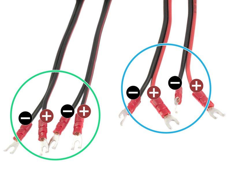 Step 24 Napájecí kabely zdroje a podložky DŮLEŽITÉ: je naprosto ZÁSADNÍ správně zapojit napájecí kabely ze zdroje a podložky do desky EINSY. KLADNÝ VODIČ musí být zapojen do KLADNÉ SVORKY.