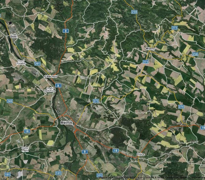 ÚEMNĚ ANALYICKÉ PDKLADY RP MĚLNÍK AKUALIACE 2016 část B RBR