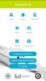 PREVENČNÍ PROJEKT A MOBILNÍ APLIKACE PROJEKT ZABEZPEČTE SE, CHRAŇTE SVŮJ MAJETEK Projekt Zabezpečte se, chraňte majetek sobě i svým sousedům! je navazující projekt na Bezpečnou zemi.