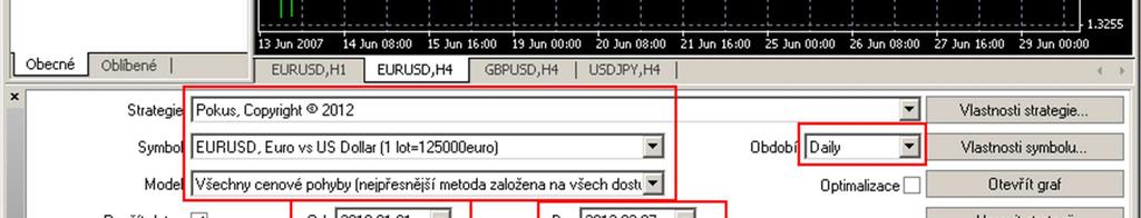 Dále nastavíme datum např. od 1.
