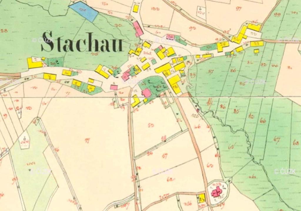 13 2.3.1.3 Císařské povinné otisky stabilního katastru Na mapě stabilního katastru z roku 1825 je možné
