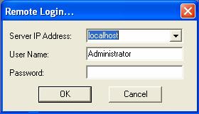 Obrázek 8: Login Obrázek 9: Spuštění programu Systém během instalace, po zvolení Discovery seed, zmapuje síť a vytvoří přehlednou mapu ikon jednotlivých síťových komponentů.