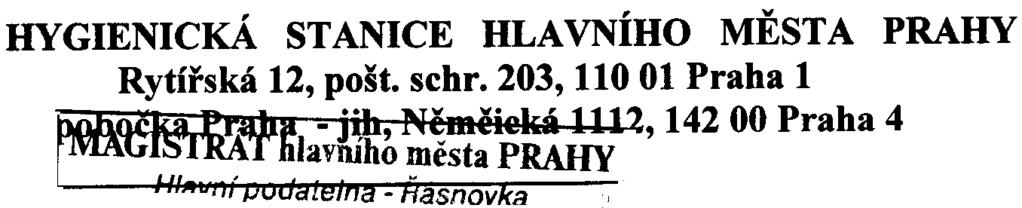 2, Praha 1 Naše èj: J.HK/32', lecká 241494459 rlnp. '?() -~.. 7.-~~.J?OOh Vaše èj.