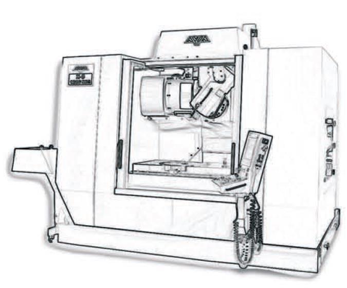 pro různé požadavky na obrábění - zrychlení v osách X/Y/Z až 1G - rychloposuv 42 m/min pro maximální produktivitu - doba zpracování jednoho bloku 0,5 ms, pro CAM vytvořený 5osým programováním 5osá