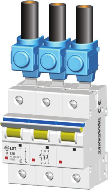 CS-FH000-3NP95, CS-FH000-1NP95 K připojení vodiče Cu/Al o průřezu až 95 mm 2