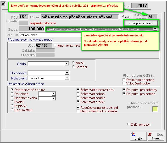 Zaměstnavatelé, kteří používají vícesložkové odměňování a přejí si v případě přesčasové práce do