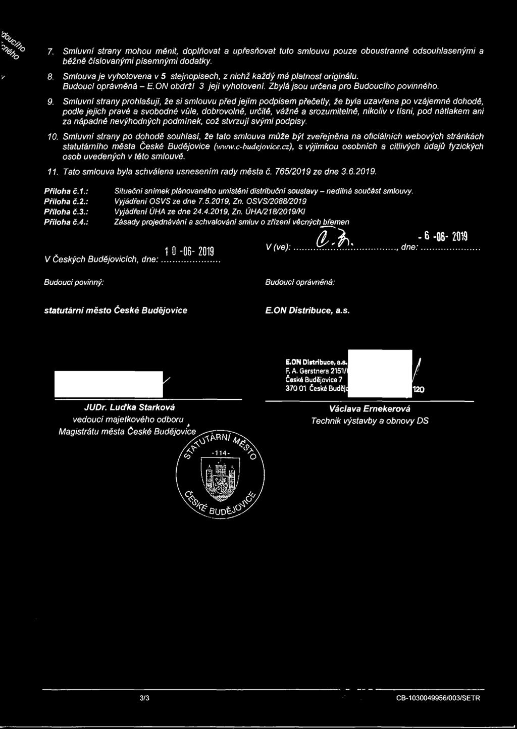 Zbylá jsou určena pro Budoucího povinného. 9.