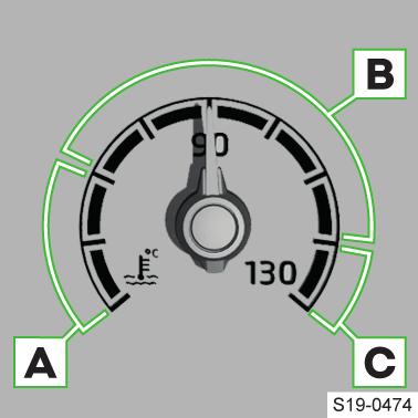 112 Motor, výfukový systém a palivo Chladicí kapalina Řešení problémů Nízký tlak motorového oleje bliká Zkontrolujte hladinu motorového oleje.