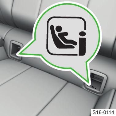 Systém ISOFIX umožňuje rychlé a bezpečné připevnění dětské autosedačky. Upevňovací oka pro montáž dětské autosedačky se systémem ISOFIX jsou na zadních krajních sedadlech, příp.