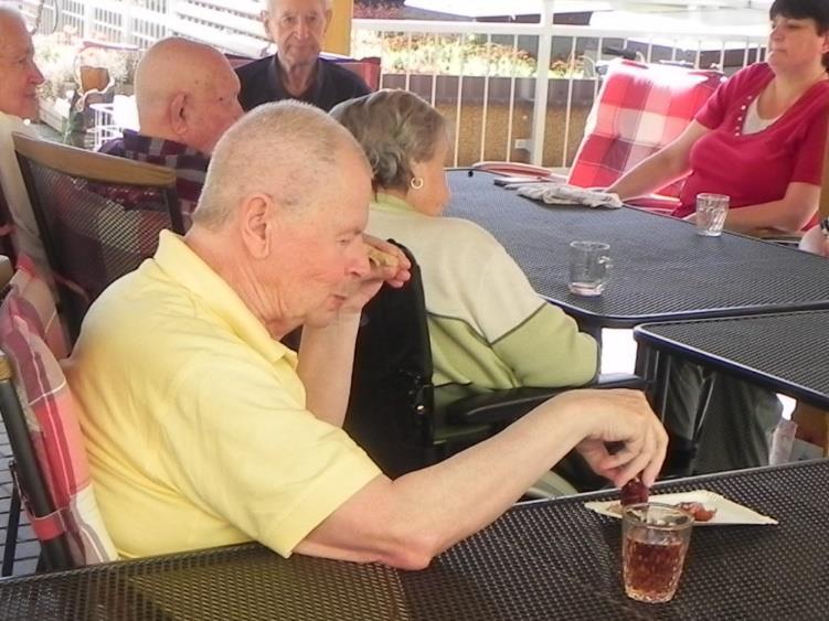 Pergola na terase nám poskytuje tolik potřebný stín.