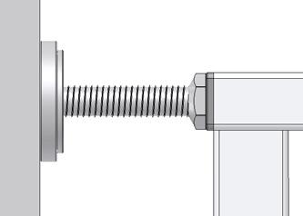 Pull out adjusting screw (c) up to holding cup and tighten nut until the gap between the catch (d) and the handle (e) is at least 1 mm.