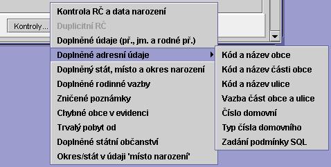 Systémové nastavení - Moduly - - Údržba dat) je zobrazen prázdný