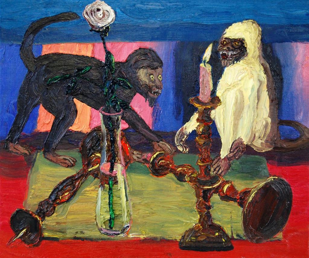 Monkeys, Rose and Candlestick,