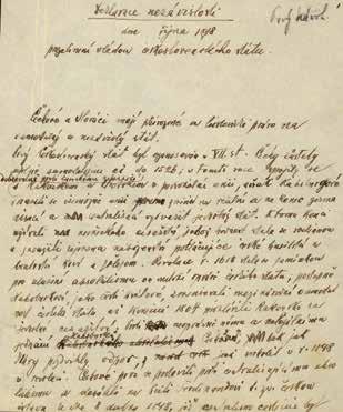 12 vědecké týmy Originál Masarykova návrhu mohli v loňském roce návštěvníci vidět poprvé na výstavě 18 18, Století státního svátku, kterou pořádalo Středisko společných činností AV ČR ve dnech 7. 5.
