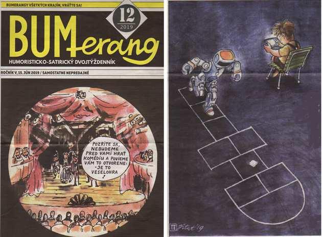 Časopisy / Přesila Bumerangů - a na Charlie Hebdo se zase nedostalo V prílohe posielam v elektronickej podobe Bumerang č. 14 / 2019 (v letnom období na 4 stranách ), ktorý bol v sobotu 13.