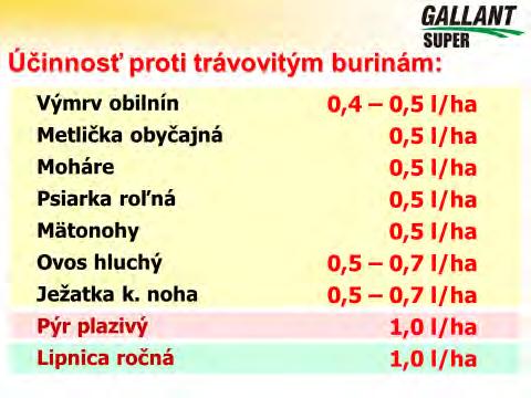 ha 1, zlikviduje výmrv obilnín najspoľahlivejšie, ale zároveň aj pri najnižších nákladoch!