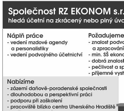 Pracoviště Uh. Hradiště - St. Město. Nepřetržitý provoz (12hod. směny). Mzda od 120,- Kč/hod.