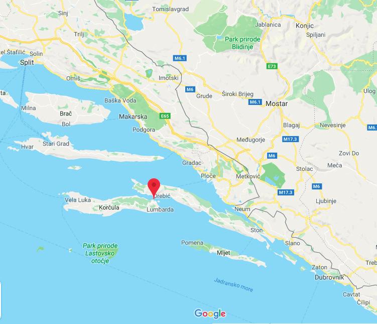 září 2019 ráno (bude třeba počítat s čekáním na check-in) Autobus jede do Splitu, poté trajektem na poloostrov Pelješac, do města Orebiče, a odtud se trajektem