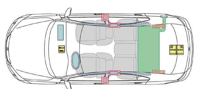 Toledo Toledo (od(ab 2013) 2013) Batterie v zavazadlovém in dem Kofferraum prostoru T Legende Airbag pro Steuergerät für Airbag Toledo Gas