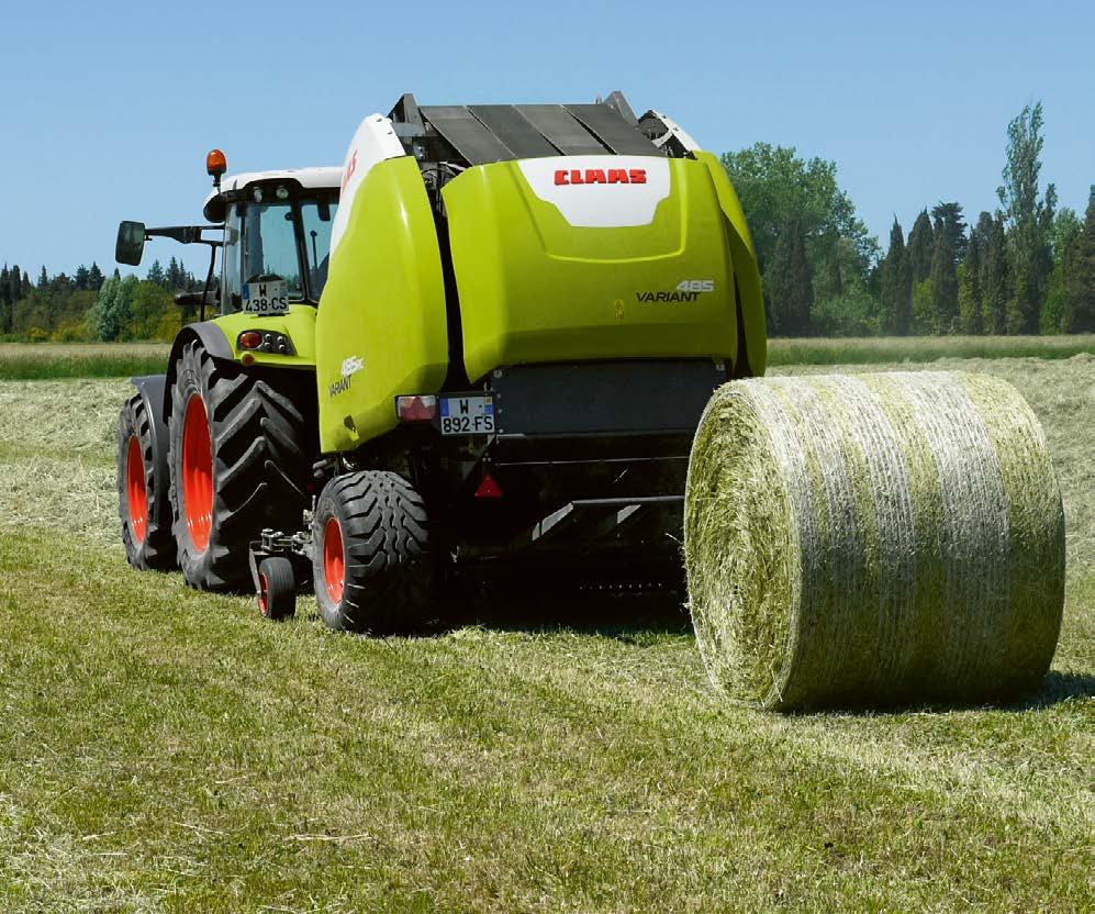 Dobré věci je třeba někdy udělat rychle. Vázání Vázání do sítě CLAAS Covered. Vázání v mžiku. Průměr role sítě se zmenší s každým zabaleným balíkem.