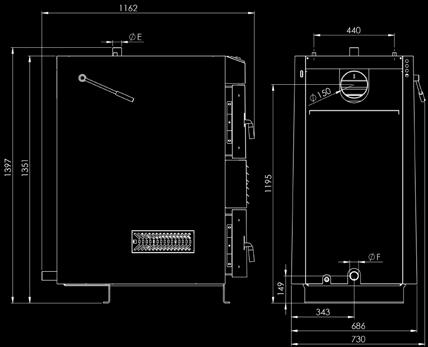 Regulace je realizována prostřednictvím nastavitelné termostatické regulační klapky. V případě potřeby je možnost dokoupit rozšiřovací kit (obsahuje: ventilátor, elektroniku, kabeláž).