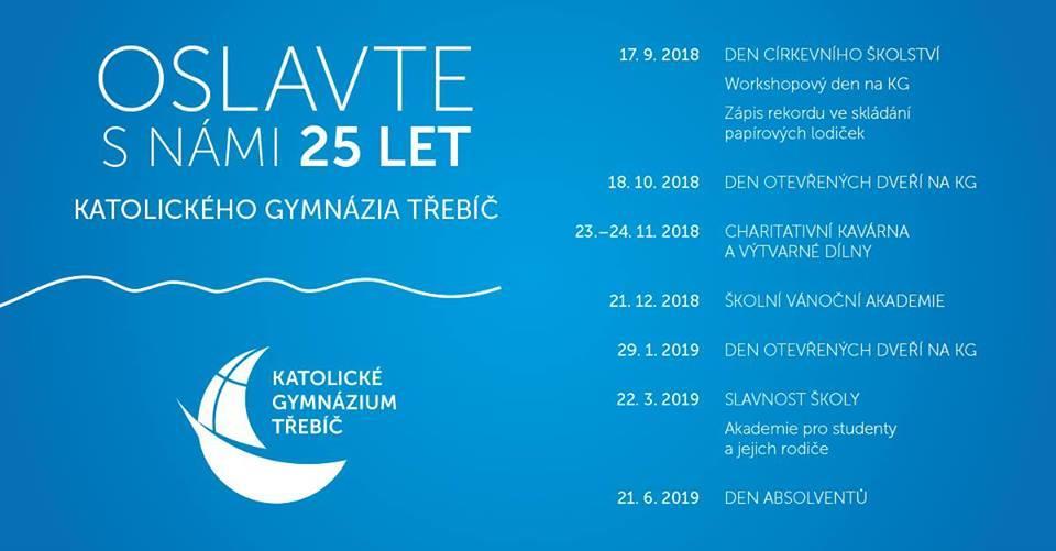 KATOLICKÉ GYMNÁZIUM MÁ NOVÉ LOGO A SLAVÍ 25 LET