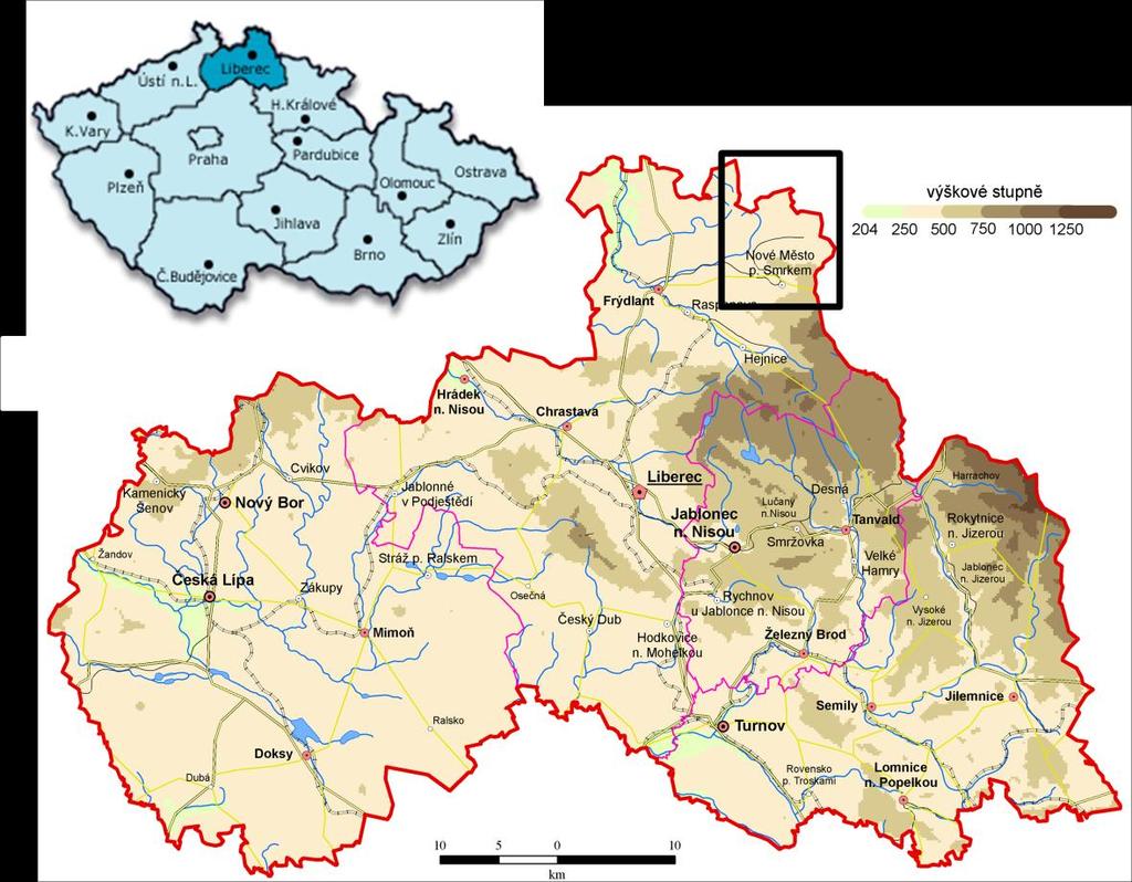 3.2. Terénní práce Sběr dat probíhal během května a června 2011.