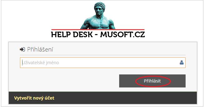 1) Na adrese https://helpdesk.musoft.cz/login_page.
