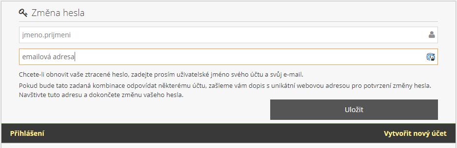 3) Vyplňte e-mailovou adresu a obratem vám na ni přijde adresa, na které si můžete zadat nové heslo. Zaslání e-mailu na adresu helpdesk@musoft.