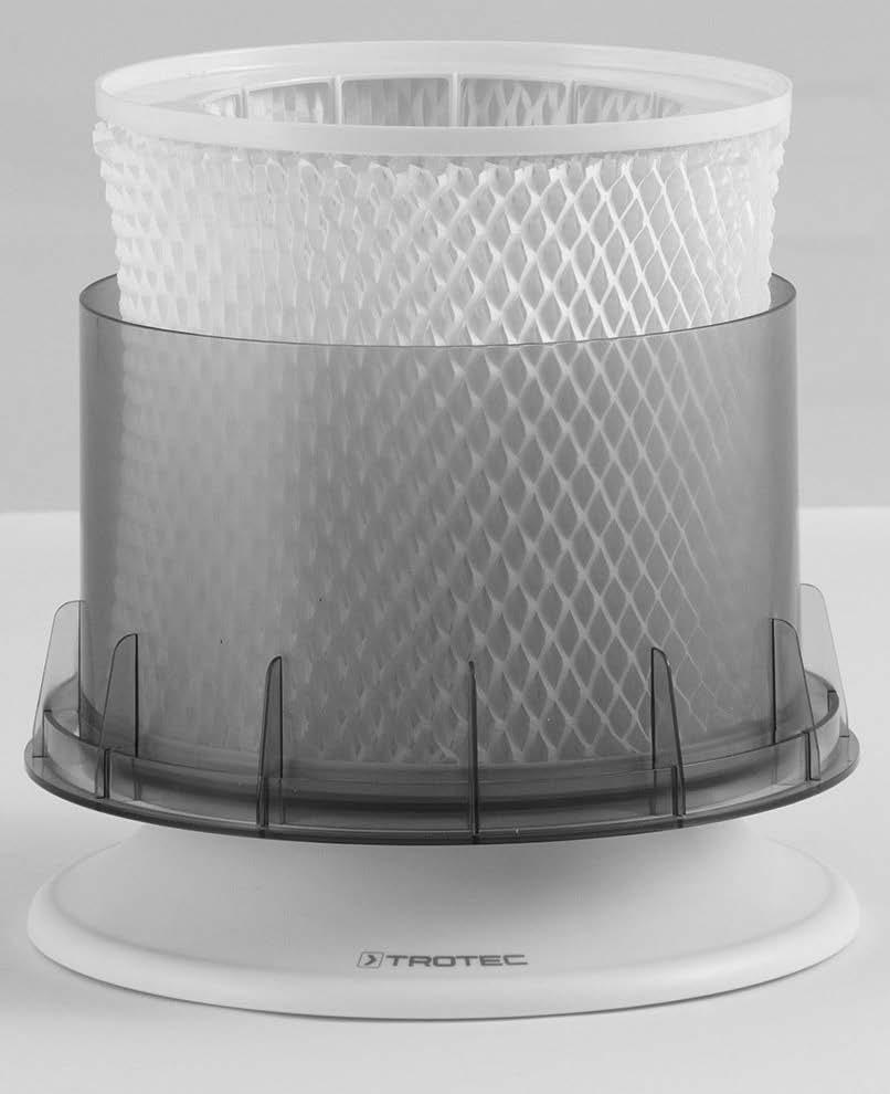 2. Otevřete uzávěr se suchým zipem na odpařovacím filtru. 3. Sejměte odpařovací filtr z rámu filtru. 8. Stiskněte tlačítko Stmívání (9) na cca 3 až 5 sekund, čímž provedete reset filtru.