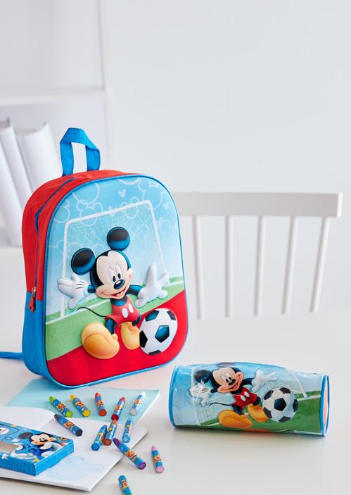2019 BATOH PRO ŠKOLÁKY jednokomorový, s 3D potiskem Mickey Mouse a nastavitelnými