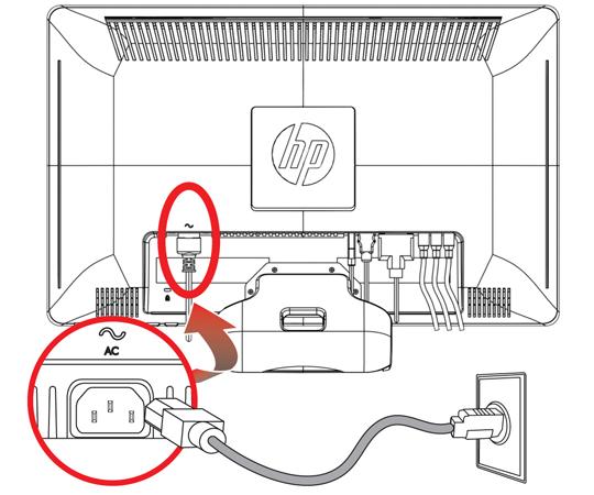 Připojení napájecího kabelu 1. Při zapojování se řiďte všemi elektrickými a napájecími varováními: VAROVÁNÍ!