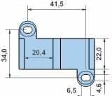 polyamide(pa) door guide for 19mm sliding doors AC.