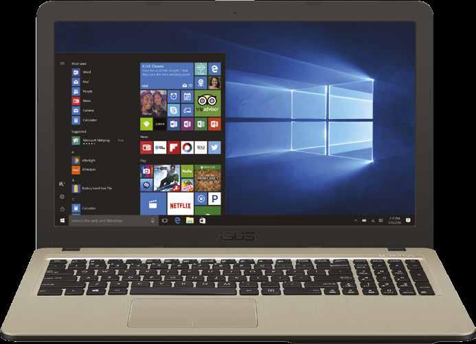 ASUS VivoBook X540NA 7 990,- Snadno přenosný notebook Windows 10 Home 15,6 displej s rozlišením