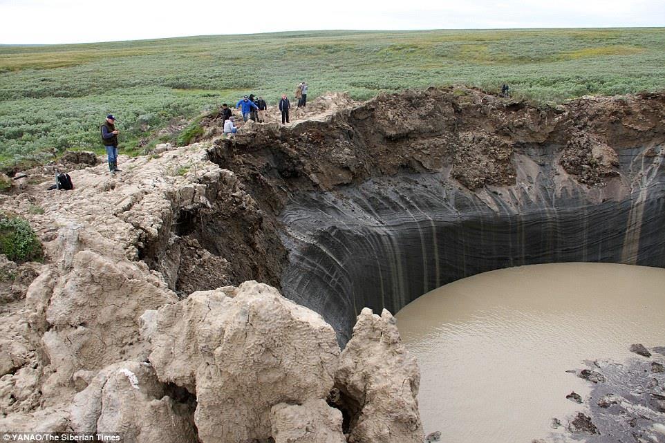 Permafrost oblast trvale zmrzlé půdy Vrstva může být až 1500