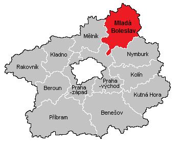 2 ZÁKLADNÍ PROFIL MĚSTA MLADÁ BOLESLAV 2.1 Poloha, rozloha a administrativní členění Město Mladá Boleslav se nachází v severní části Středočeského kraje.
