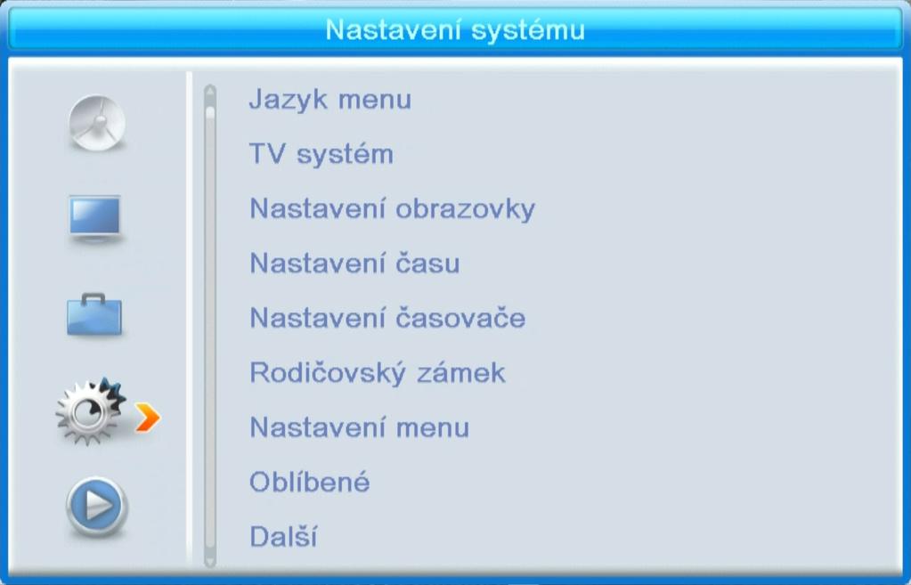 Upgrade pomocí USB Přijímač je připojen k televizoru, ale v pohotovostním režimu. Zkopírujte nejnovější firmware do USB flash disku.