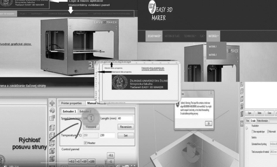 tiskárny Easy 3D Maker Pro případné zahraniční studenty byly zpracovány studijní podklady v angličtině.