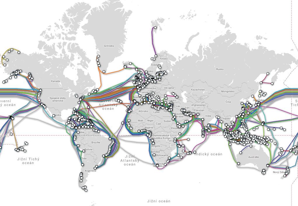 Mapa podmořských kabelů SubmarineCableMap.