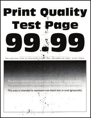 Řešení problémů 99 Skrvnitý tisk a tečky Poznámka: Před odstraňováním problému vytiskněte zkušební stránku.