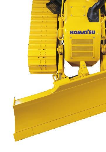 Optimalizované pracovní zařízení Radlice Komatsu Komatsu využívá skříňovou konstrukci radlice, která je vysoce odolná i při nízké hmotnosti, a která zajišťuje vysoký pracovní výkon a lepší stabilitu